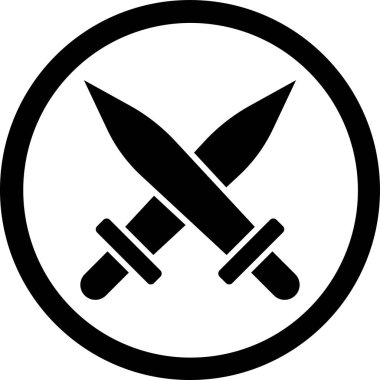 bıçak simgesi vektör illüstrasyonu