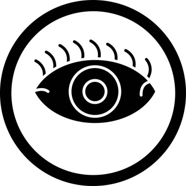 Göz. Web simgesi basit tasarım