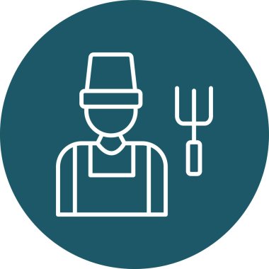 Şef simge vektör illüstrasyonu