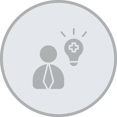 Tıbbi simgesi olan bir adamın vektör çizimi