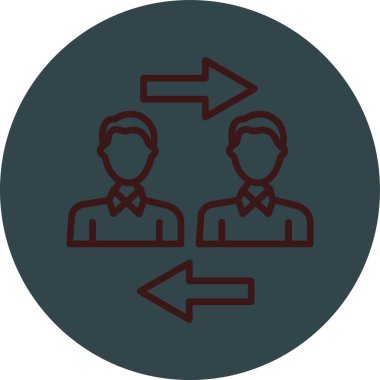 grup insanlarının basit tasarım simgesi