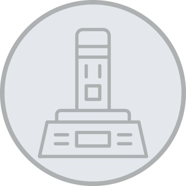 Modern b 'nin vektör illüstrasyonunda gaz ikonu yok