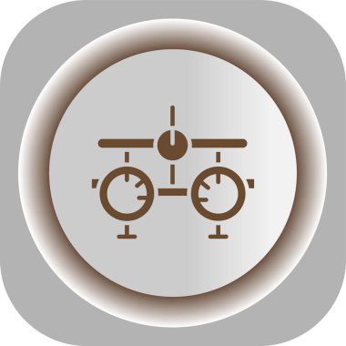 Bir bisiklet simgesinin vektör illüstrasyonu