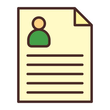 belge simgesi vektör illüstrasyonu