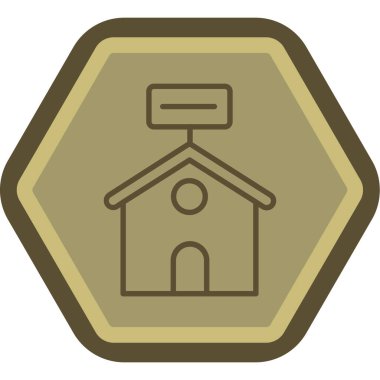 ev simgesi vektör illüstrasyonu