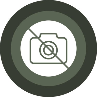 Kamera. Web simgesi basit illüstrasyon