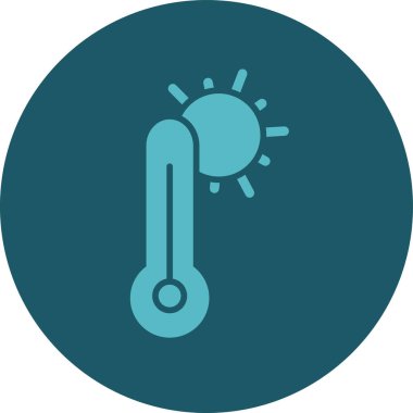 termometre simgesi vektör illüstrasyonu