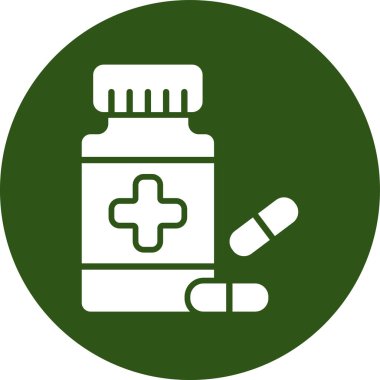 İlaç şişesi vektör simgesi