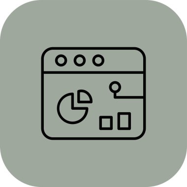 vektör lcd simgesi illüstrasyonu