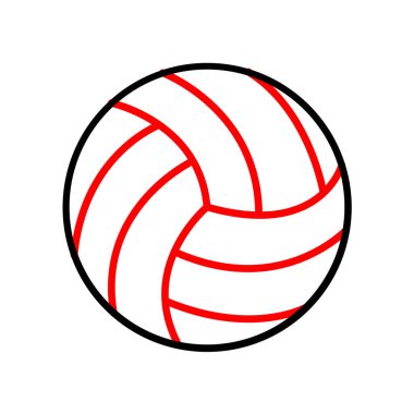 Voleybol topu simgesini, anahat stili