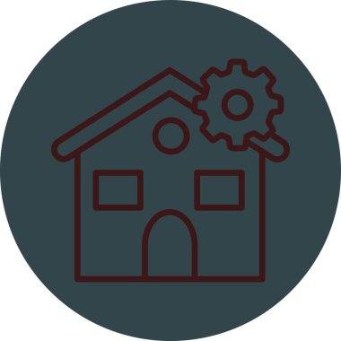 Ev. Web simgesi basit tasarım