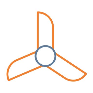 Yel değirmeni ikonu vektör illüstrasyonu