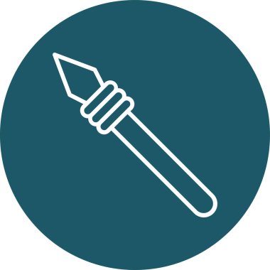 Kürek simgesinin vektör illüstrasyonu