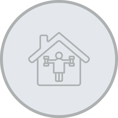 Ev simgesi vektör illüstrasyonu