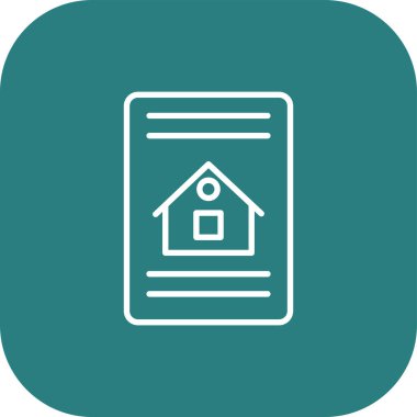 Vektör ev simgesi, vektör illüstrasyonu