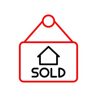 satış vektörü ince çizgi simgesi