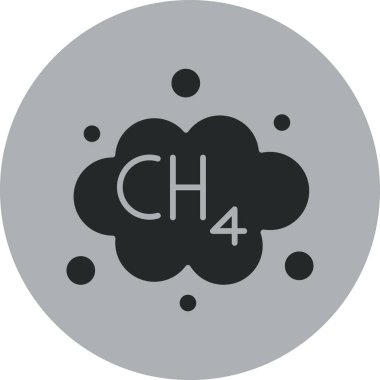 Kimyasal ağ simgesi, basit vektör illüstrasyonu