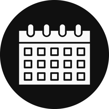 Takvim simgesi vektör illüstrasyonu