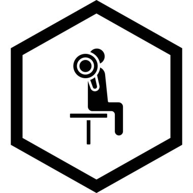 Siyah beyaz erkek ikonu