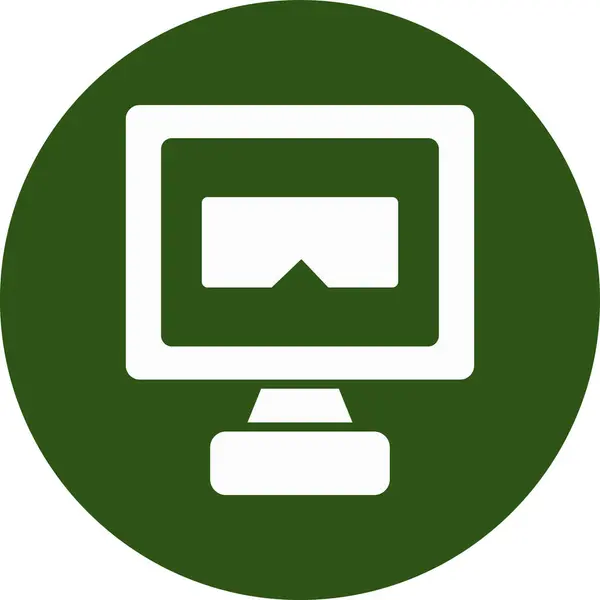 Bilgisayar simgesinin vektör illüstrasyonu