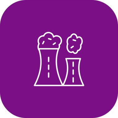 Nükleer güç simgesinin vektör illüstrasyonu