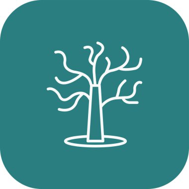 ağaç simgesi vektör illüstrasyonu