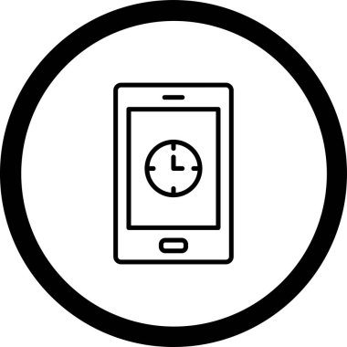 Vektör illüstrasyonu, akıllı telefon simgesi