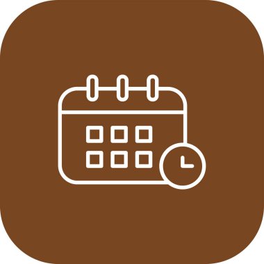 Takvim web simgesi. Vektör illüstrasyonu