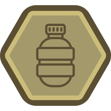 şişe simgesi vektör illüstrasyonu