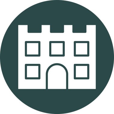 kale ikonu vektör illüstrasyonu