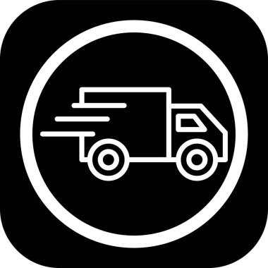 Hızlı Taşıma web simgesi, vektör illüstrasyonu