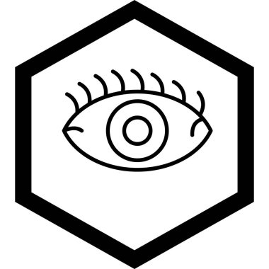 Göz simgesi, vektör illüstrasyonu