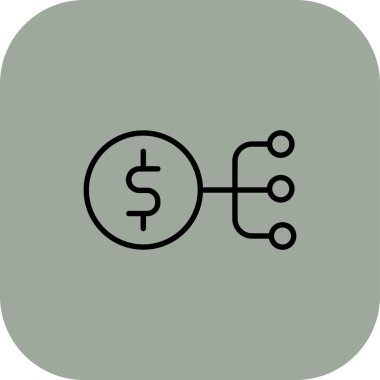 Bütçe Çöküşü simgesi, vektör illüstrasyonu