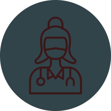 doktor vektör simgesi modern basit tasarım