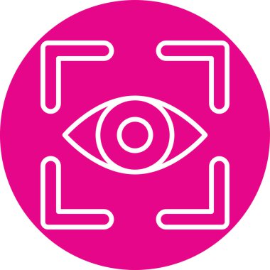 Göz. Web simgesi basit illüstrasyon