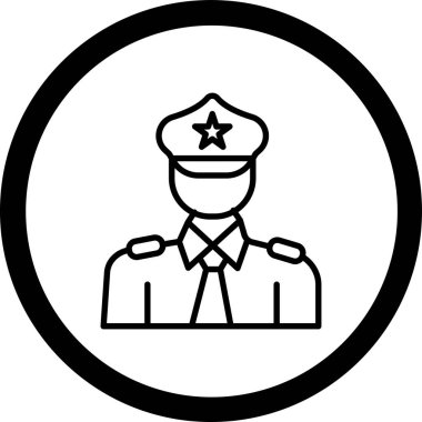 Askeri simgenin vektör illüstrasyonu