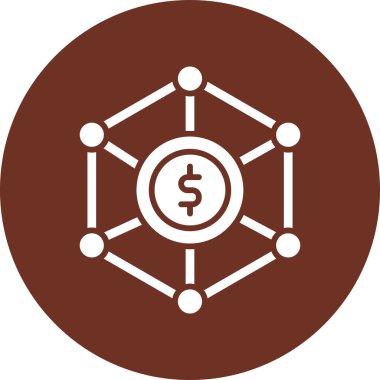 Benzersiz para birimi vektör illüstrasyonu