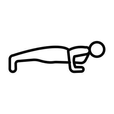 İnsan gövdesi simgesi, beyaz arkaplan vektör illüstrasyonunda izole edilmiş ince çizgi biçimi, doğrusal