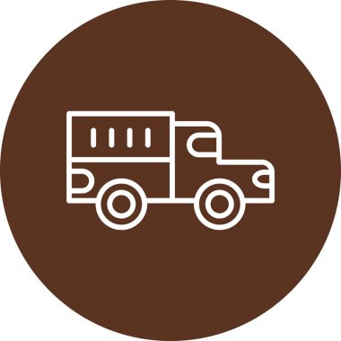 Kamyon. Web simgesi basit illüstrasyon