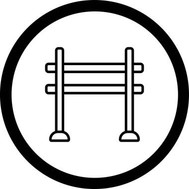 Bir spor salonu simgesinin vektör çizimi