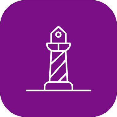 Deniz feneri simgesinin vektör illüstrasyonu