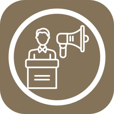 hoparlör ağ ikonu vektör illüstrasyonu