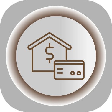 Emlak simgesi vektör illüstrasyonu