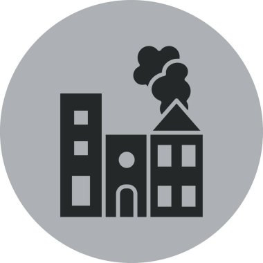 Modern binanın vektör illüstrasyonu