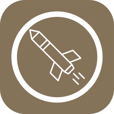 düzlemli roketin vektör simgesi