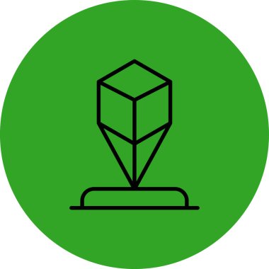 Elmas simgesinin vektör illüstrasyonu