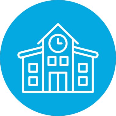 okul simgesi vektör illüstrasyonu