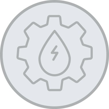 Enerji ve güç simgesinin vektör illüstrasyonu