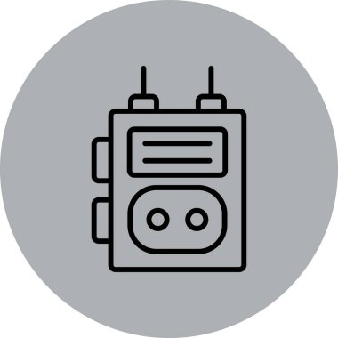 Radyo simgesinin vektör illüstrasyonu