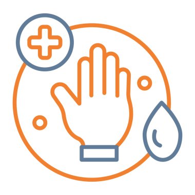 El simgesinin vektör illüstrasyonu